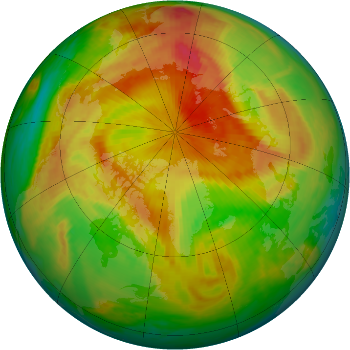 Arctic ozone map for 03 May 1999